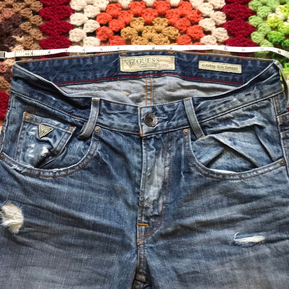 VINTAGE GUESS alameda-slim tapered  jeans - Picture 8 of 11